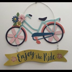 BICYCLE WALL HANGING PLAQUE. NEW